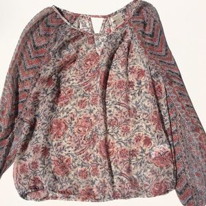EUC Lucky Brand boho top